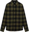 Bear Cozy Flannel Deep Oli Pit Black Check + Oakley