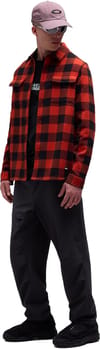 Oakley + Bear Cozy Flannel Flam Red Pit Black Check