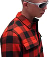 Oakley + Bear Cozy Flannel Flam Red Pit Black Check - 4