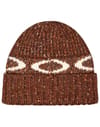 Oakley + W Ellipse Ribbed Beanie Dark Umber