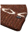 Oakley + W Ellipse Ribbed Beanie Dark Umber - 3