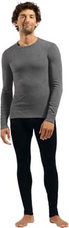 Odlo + BL Top Crew Neck LS Active Warm Eco M Steel Grey Melange - 5