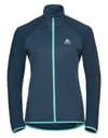 Jacket Zeroweight Warm Hybrid Blue Wing Teal - Polynya + Odlo