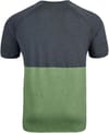 Odlo + T-Shirt Crew Neck S/S Ride 365 Loden Frost Melange - Black Melange