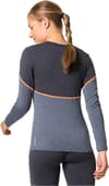 Odlo + BL Top Crew Neck L/S Revelstoke PW 150 Folkstone Gray India Ink - 4
