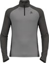 BL Top Turtle Neck LS Half Zip Natural Performance Pw 150 Grey Melange Dark Grey Melange + Odlo