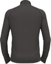 Odlo + BL Top Turtle Neck LS Half Zip Natural Performance Pw 150 Grey Melange Dark Grey Melange