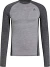BL Top Crew Neck LS Performance 150 M Grey Melange/Dark Grey Melange + Odlo
