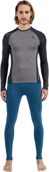 Odlo + BL Top Crew Neck LS Performance 150 M Grey Melange/Dark Grey Melange - 5