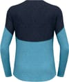 Odlo + BL Top Crew Neck LS Revelstoke PW 150 Black Provincial Blue Melange