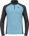 BL Top LS Half Zip Natural Performance PW 150 Blue Dark Grey + Odlo
