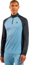 Odlo + BL Top LS Half Zip Natural Performance PW 150 Blue Dark Grey - 3