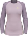 BL Top LS Natural Performance PW 150 W Misty Lilac Gray Ridge + Odlo