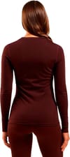 Odlo + BL Top Crew Neck LS Merino 200 W Fudge - 4