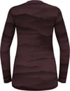 Odlo + BL Top Crew Neck LS Merino Ridgelines W Fudge Black