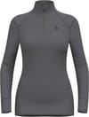 BL Top Turtle Neck LS Half Zip Active X-Warm W Odlo Steel Grey + Odlo