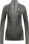 BL Top Turtle Neck LS Half Zip Performance Warm W Blackcomb Black + Odlo