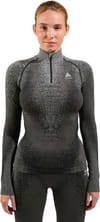 Odlo + BL Top Turtle Neck LS Half Zip Performance Warm W Blackcomb Black - 3