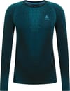 BL Top Crew Neck LS Performance Warm Blackcomb Provincial Blue + Odlo