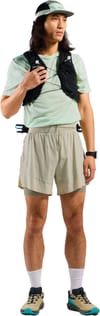 Odlo + X-Alp Trail 6 Inch 2-In-1 Short M Agate Gray - Vetiver - 3