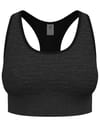 Seamless Medium - Padded Sport Bra W Black Melange + Odlo