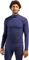 Odlo + BL Top Turtle Neck LS Half Zip Active X-Warm Eco M Skipper Blue - 3