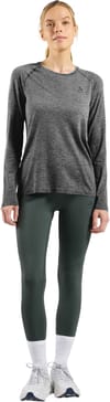 Odlo + T-shirt Crew Neck LS Essentials W Stone Grey Melange - 5