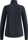 Odlo + Mid Layer Full Zip Essential Grid Fleece W Black Melange