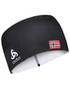Competition Fan Warm Headband Black/Norwegian Flag + Odlo