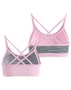 Odlo + Seamless Low Bra W Hyper Pink/Grey Melange