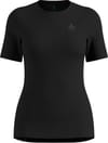 BL Top Crew Neck SS Active Warm W Black + Odlo