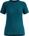 Essential Seamless Tee Crew Neck SS W Reflecting Pond Melange + Odlo