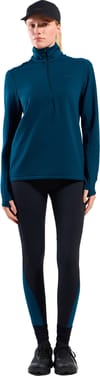 Odlo + Essential Thermal Mid Layer 1/2 Zip W Reflecting Pond - 5