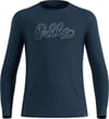 Merino 200 80 Years Baselayer Top Crew Neck M Dark Sapphire + Odlo