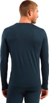Odlo + Merino 200 80 Years Baselayer Top Crew Neck M Dark Sapphire - 4