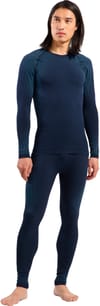Odlo + Performance Warm Baselayer Top Crew Neck M Dark Sapphire - 5