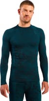Odlo + Performance Warm Baselayer Top Crew Neck M Reflecting Pond - 3