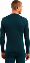 Odlo + Performance Warm Baselayer Top Crew Neck M Reflecting Pond - 4