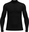 Performance Warm Baselayer Top Turtle Neck Half Zip M Black + Odlo