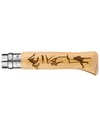 Opinel + Couteau Gravé Escalade N°08 Hêtre