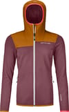 Fleece Plus Hoody W Mountain Rose + Ortovox