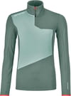 Fleece Light Zip Neck W Arctic Grey + Ortovox