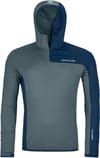 Fleece Light Grid Zn Hoody M Dark Arctic Grey + Ortovox