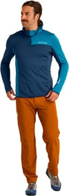 Ortovox + Fleece Light Grid Zn Hoody M Dark Arctic Grey - 4