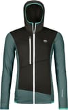Fleece Grid Hoody W Dark Arctic Grey + Ortovox