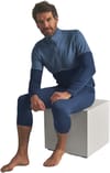 Ortovox + Fleece Light Zip Neck M Blue Nunatak - 7