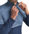 Ortovox + Fleece Light Zip Neck M Blue Nunatak - 8
