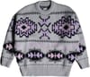 Pohono Double Jacquard Sweater Gris Chine + Oxbow