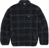 Plaid Fullzip Sherpa Fleece Black + Oxbow
