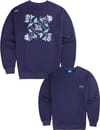 Floral Fleece M Deep Marine + Oxbow